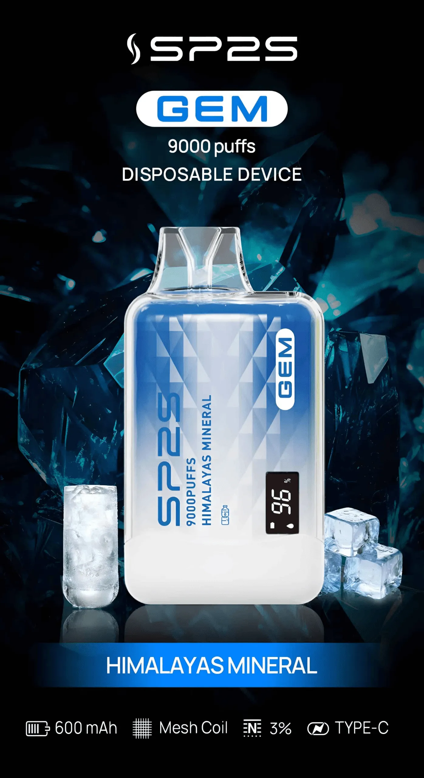 SP2S 拋棄式/一次性 9000 口 喜馬拉雅冰礦