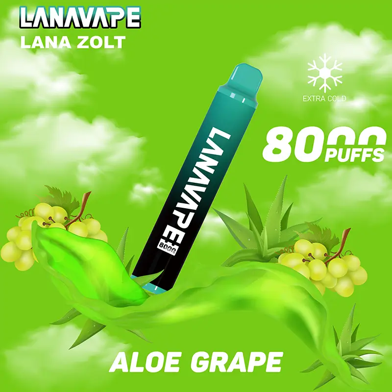 拉娜拋棄式/一次性8000口 蘆薈葡萄