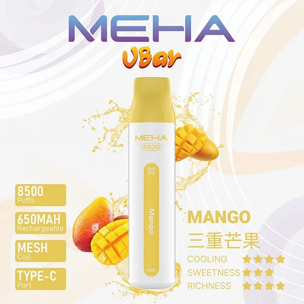 魅嗨一次性電子煙8500口 三重芒果